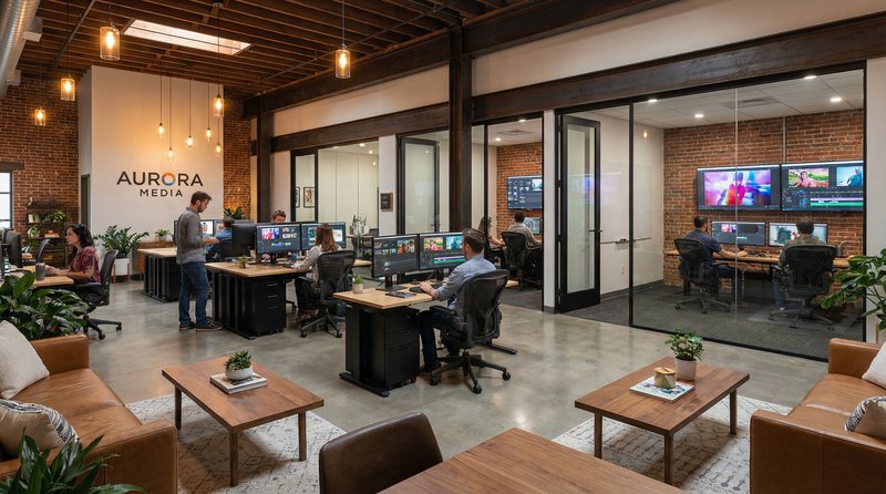 91动漫公司办公环境